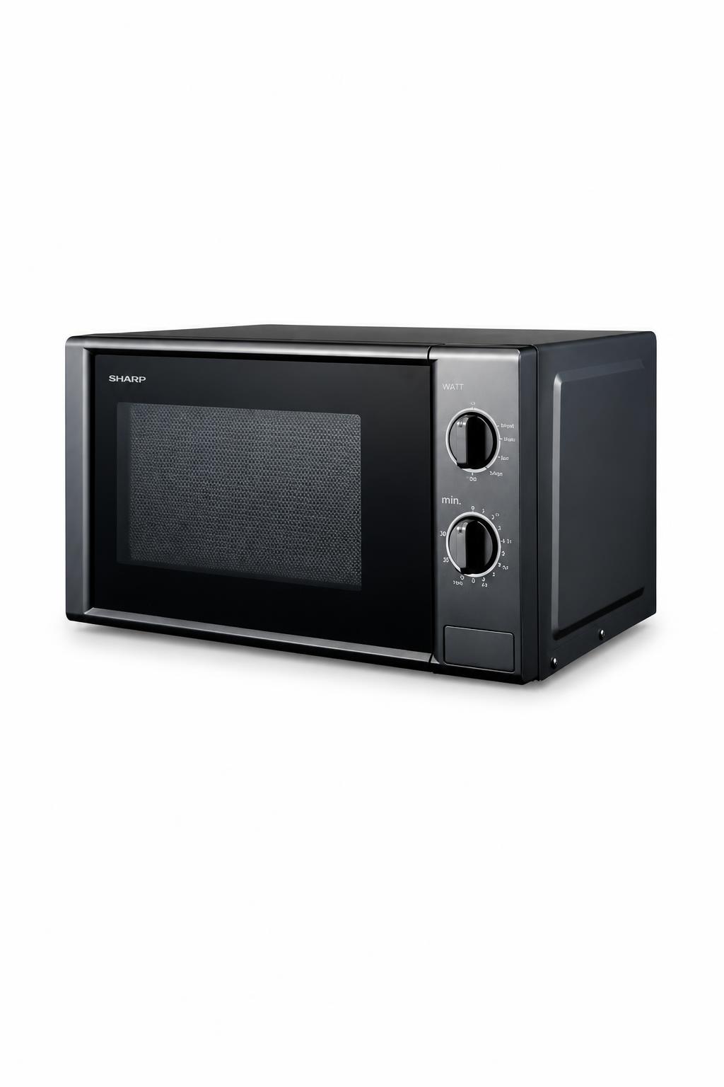 a995a129-28c8-4118-977b-28b0aa51f4f9.jpg مايكروويف SHARP R-20GB-BK2 يدوي 20L بقدرة 700W أسود - الصورة 1