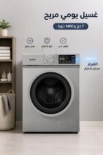 ⁦غسالة الحافظ N1407S-INV أوتوماتيك 7 كغ انفيرتر 1400 دورة⁩ - الصورة ⁦2⁩