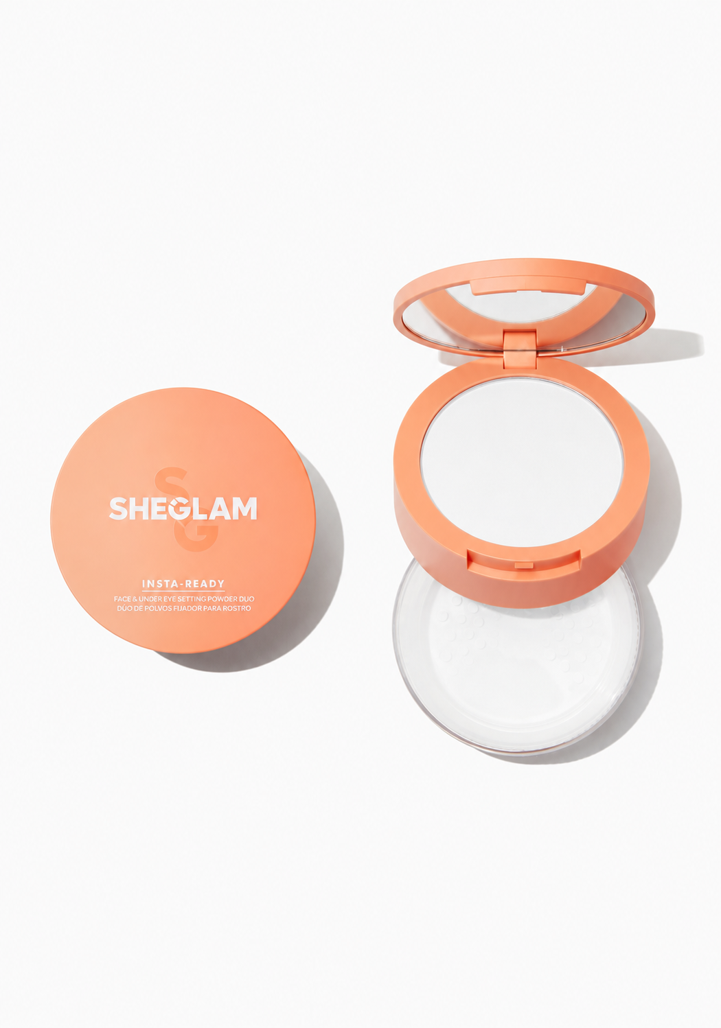 b39b1ecb-521e-4aad-b0ad-dc03f28a1813 بودرة تثبيت ثنائية الاستخدام SHEGLAM Insta-Ready للوجه وتحت العين - الصورة 1