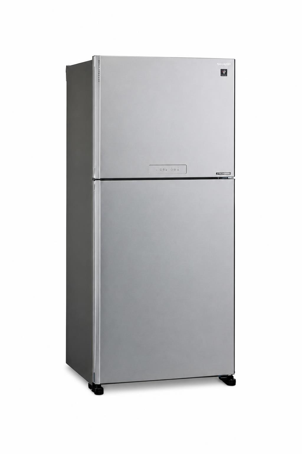 bb80a84c-c80e-4e19-9e22-b34eb61ce096.jpg ثلاجة SHARP ببابين وفريزر علوي J-Tech - SJ-SMF650-SL - الصورة 1