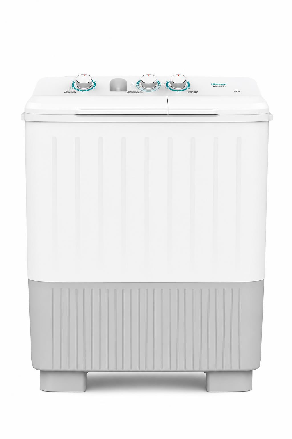 bdbe2def-2602-44b2-a3ad-7ddf4159937e.jpg غسالة Hisense XPB80-5001 حوضين تحميل علوي 7 kg - الصورة 1