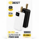 باور بانك QBEST QB-252 بسعة 30000 mAh وشحن سريع 22.5W