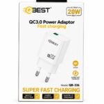 رأس شاحن QBEST QB336 USB سريع 20W بمنفذ واحد