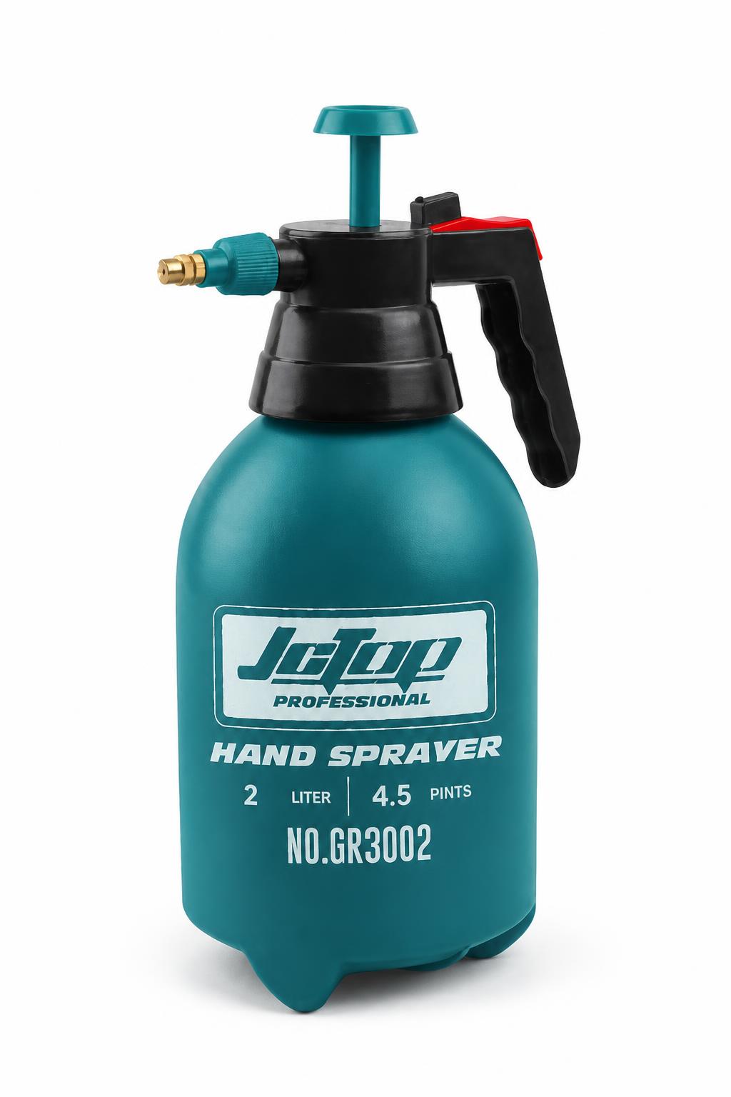 da27098a-fc71-4d03-81a3-14341324b43f.jpg بخاخ ضغط يدوي JcTop GR3002 بسعة 2 لتر وفوهة قابلة للتحكم - الصورة 1