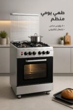 ⁦فرن غاز الحافظ HC 64GSTBH ستانلس 4 رؤوس نحاس⁩ - الصورة ⁦2⁩