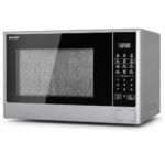 مايكروويف SHARP R-28CT(ST) سولو رقمي 28 لتر ستانلس ستيل
