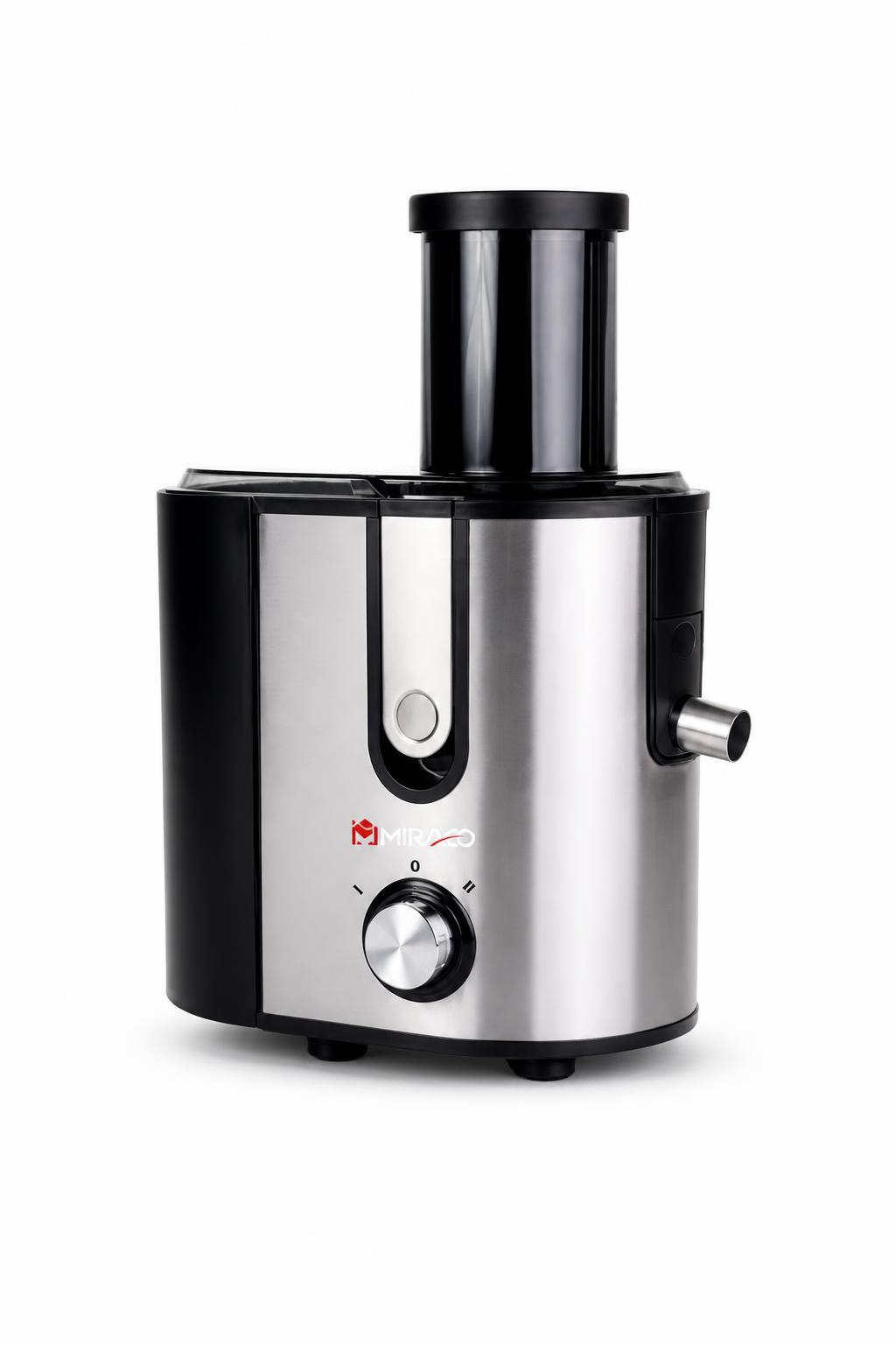 ea7fad20-62f1-4061-97c8-31238557a83c.jpg عصارة فواكه Miraco AK-800 بقدرة 800W وفتحة 85mm - الصورة 1
