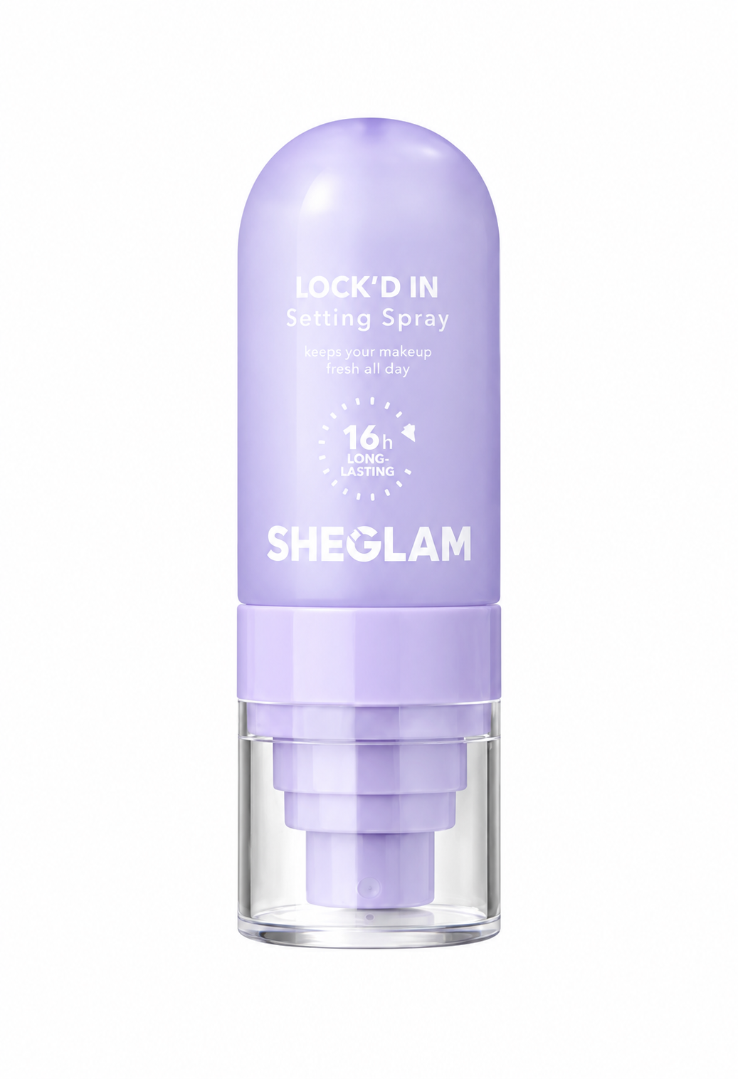 edc3d136-39a0-4ab9-aa91-c9319528307c بخاخ تثبيت مكياج SHEGLAM Lock'D In – تحكم باللمعان وثبات حتى 16 ساعة | 55 مل - الصورة 1