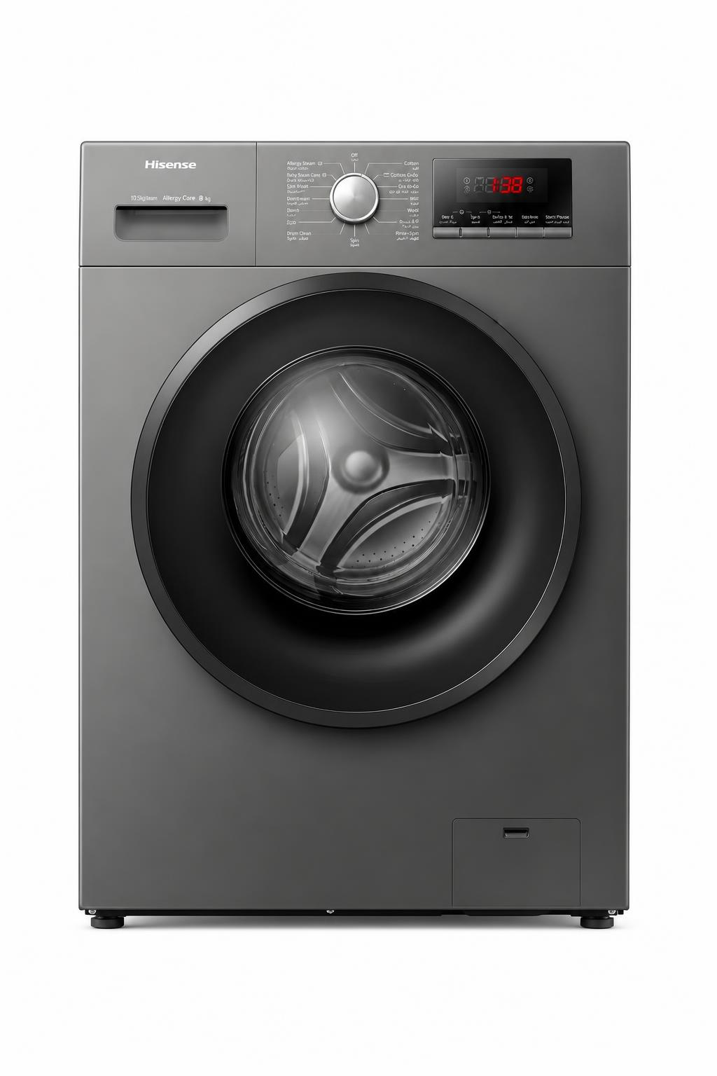 f39102e4-2a11-4f6d-ab46-04ac8ba83882.jpg غسالة Hisense WFQP9014T أمامية 9 كغ بالبخار 1400 دورة - الصورة 1