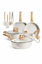 طقم أواني Cook Lovers TZ13 رخامي غير لاصق 13 قطعة