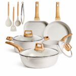 طقم أواني Cook Lovers TZ13 رخامي غير لاصق 13 قطعة